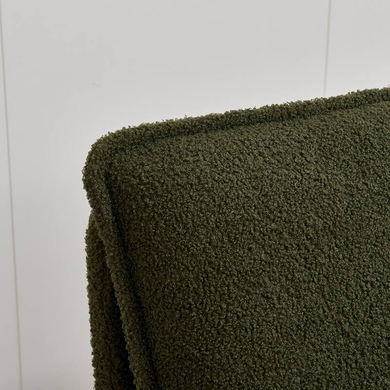 Modern Sherpa Upholstered Accent Chair