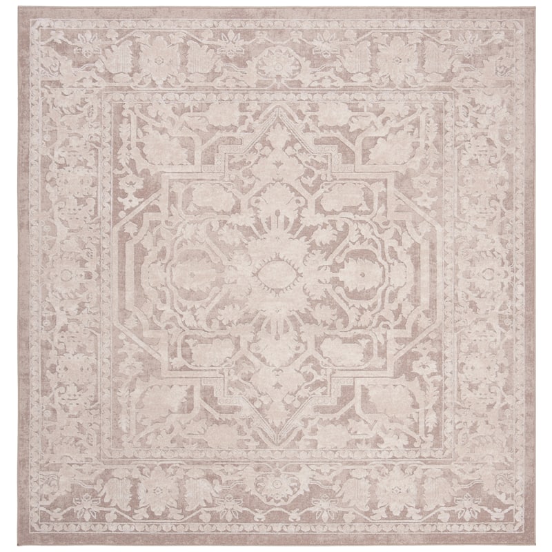 SAFAVIEH Reflection Eulalie Modern Oriental Rug - 6'7" Square - Beige/Cream