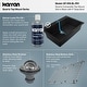 preview thumbnail 30 of 59, Karran QT-812 Top Mount 33 in. Large Single Bowl Quartz Kitchen Sink Kit
