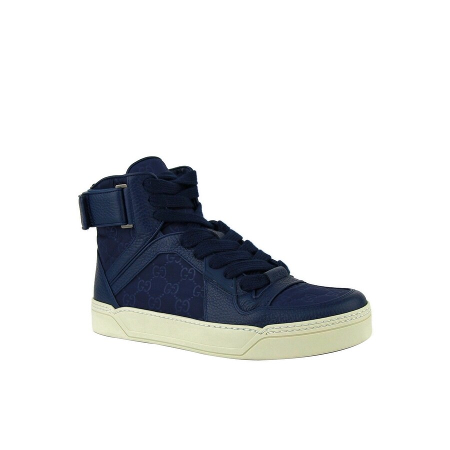 navy blue gucci shoes