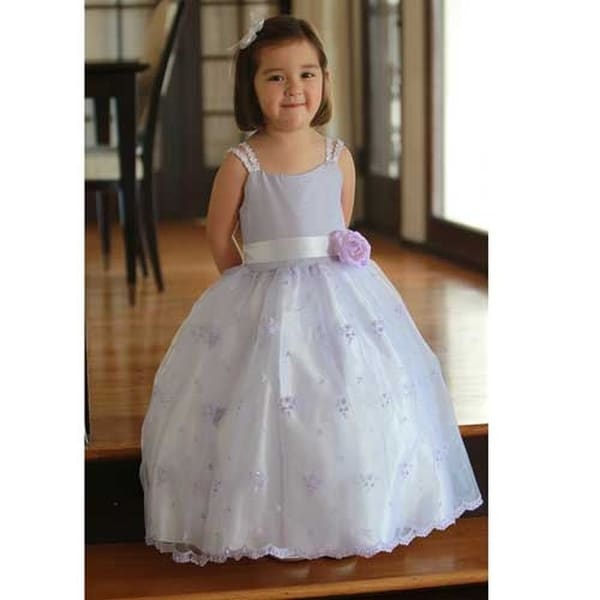 light purple flower girl dresses