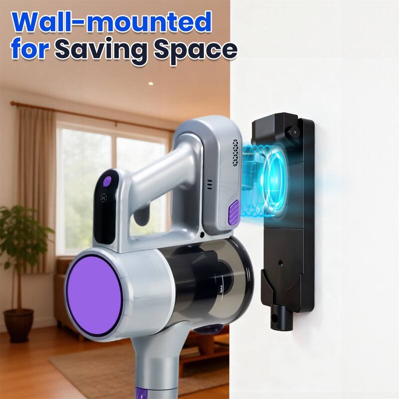 Cordless Vacuum Cleaner, Stick Vac, Powerful Suction, Rechargeable, Lightweight, and Versatile for Carpet, Hard Floor, Pet Hair