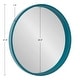 preview thumbnail 54 of 97, Kate and Laurel Travis Round Wood Accent Wall Mirror