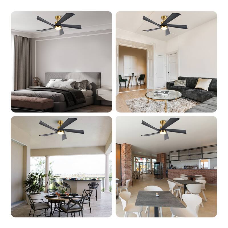 52" Ceiling Fan with Dimmable LED Lights