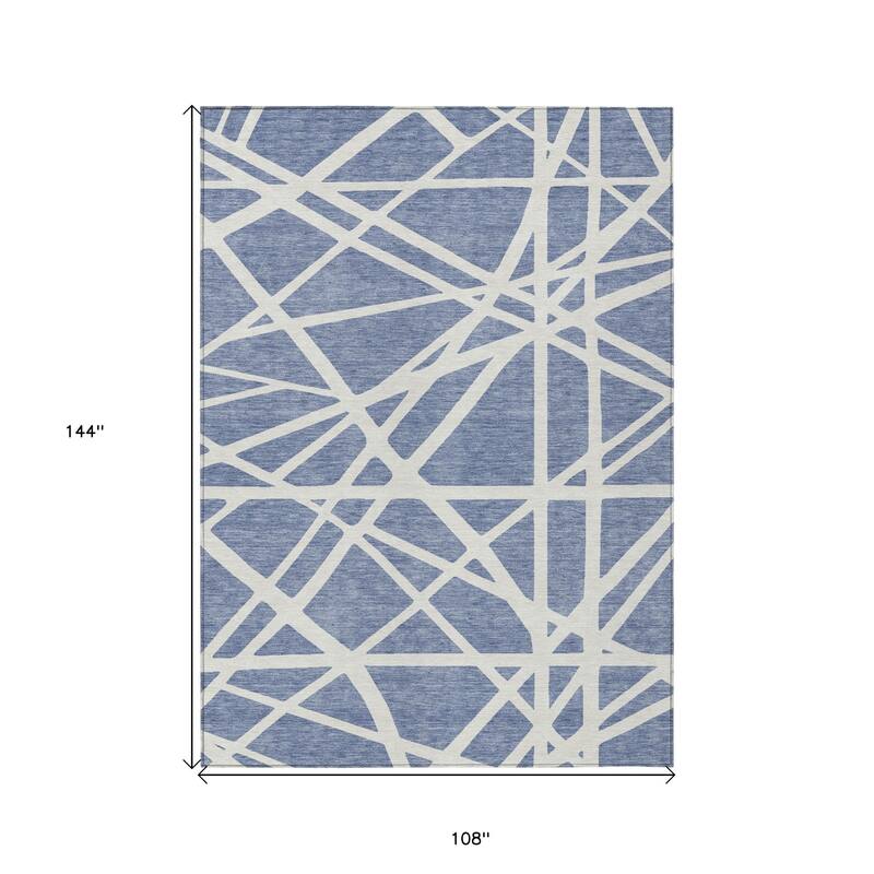 HomeRoots Geometric Transitional Rectangle Outdoor Rug