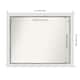 Option Eva White Silver Narrow