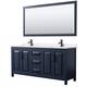 Option Dark Blue, Black Trim, White Quartz Top