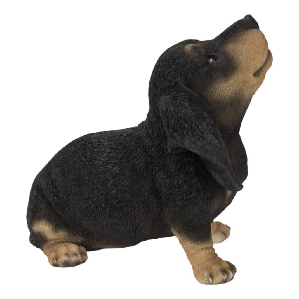 6.5" Howling Dachshund Puppy Outdoor Garden Statue