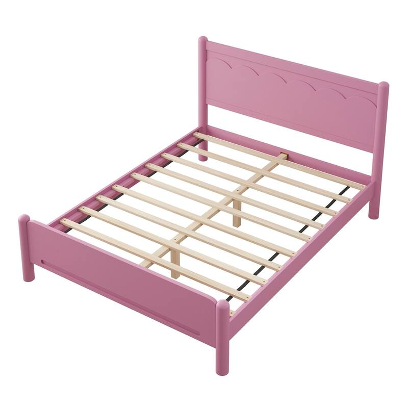 Bedroom Wood Platform Bed Frame