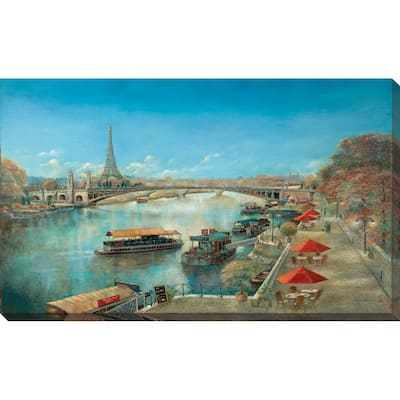 "River Tranquility" by Ruane Manning Print on Canvas