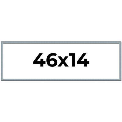 46x14 Frame Rustic Sky Blue Solid Wood Picture Frame | 0.75 Inch