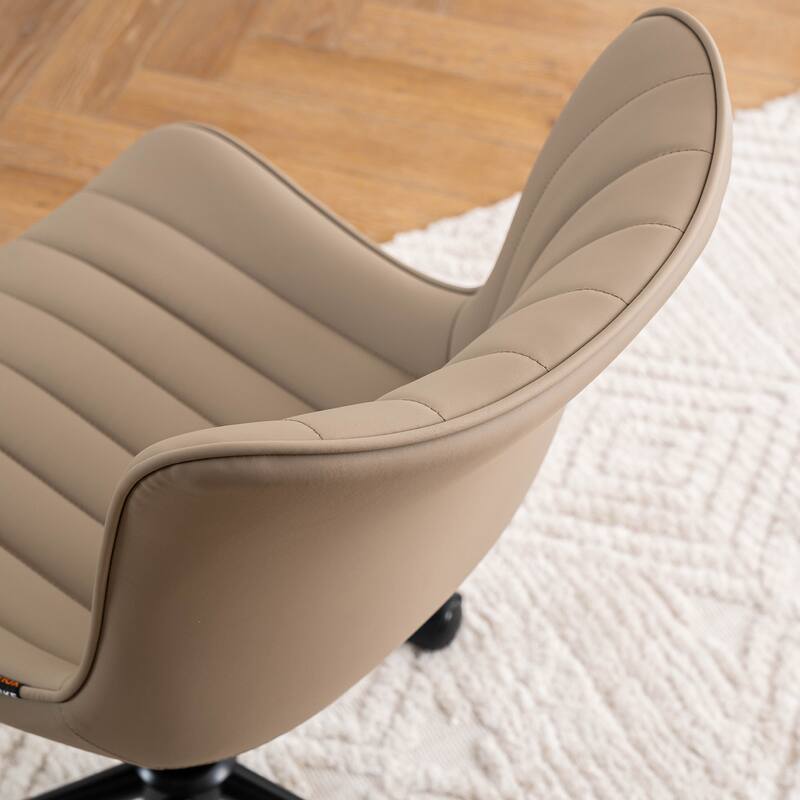Ergonomic Office Chair Swivel Armless Desk Chair with Wheels