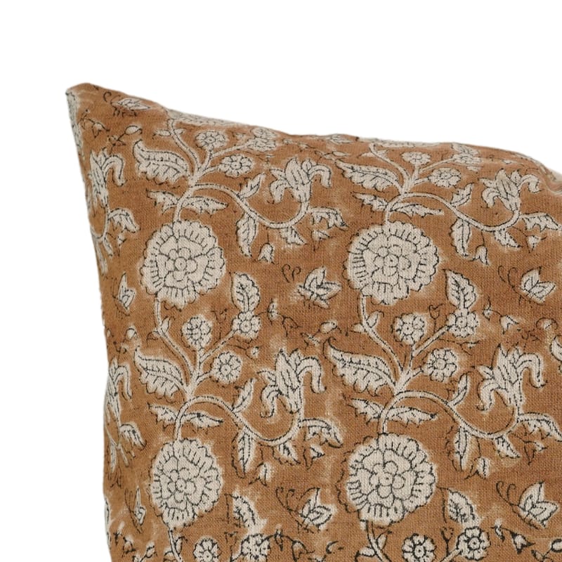 Cotton Linen Bohemian Block print pillow Cover- Shillong
