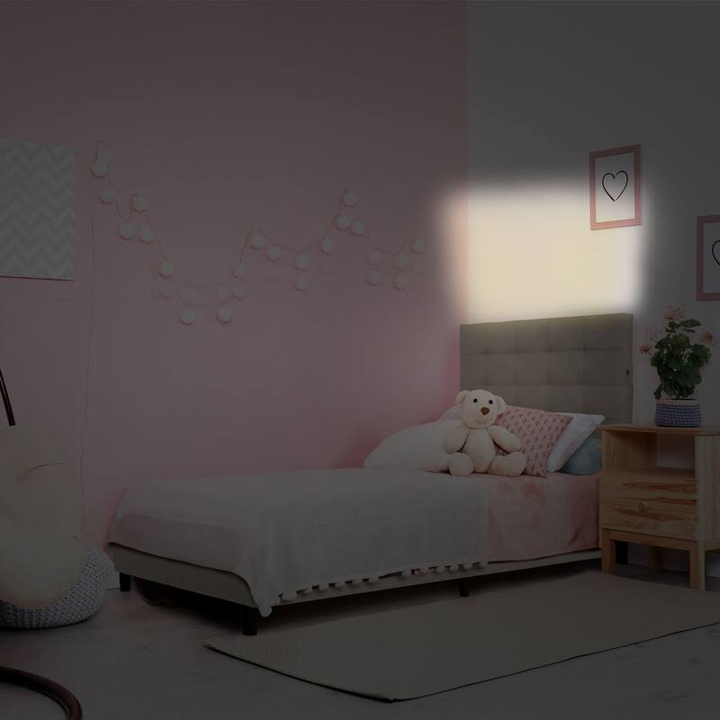 Madison Upholstered LED-lit Platform Bed Frame