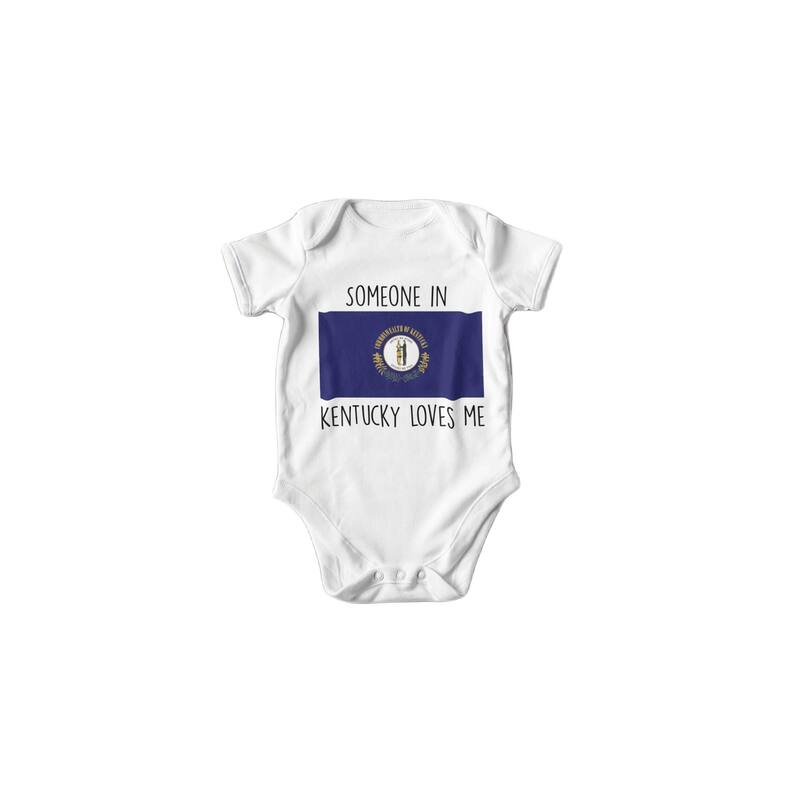 Kentucky - Baby Boy Girl Clothes Infant Bodysuit Funny Cute Newborn - Blue - 0-3M