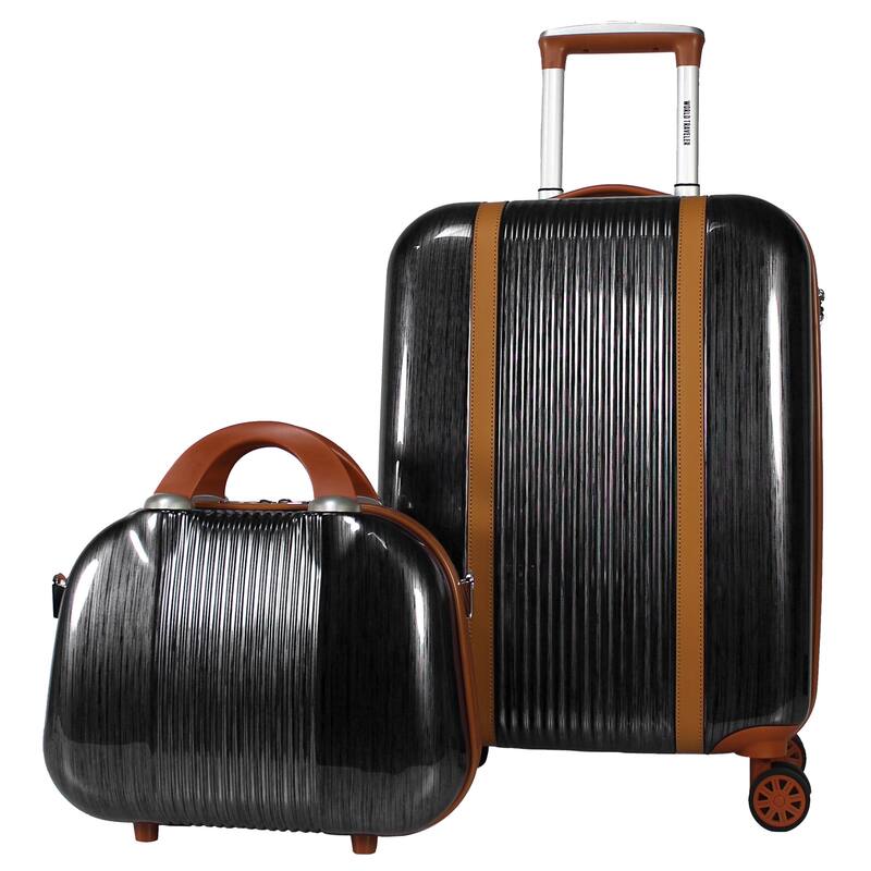 Lightweight 2-Piece Classique Hardside Carry On Spinner Set
