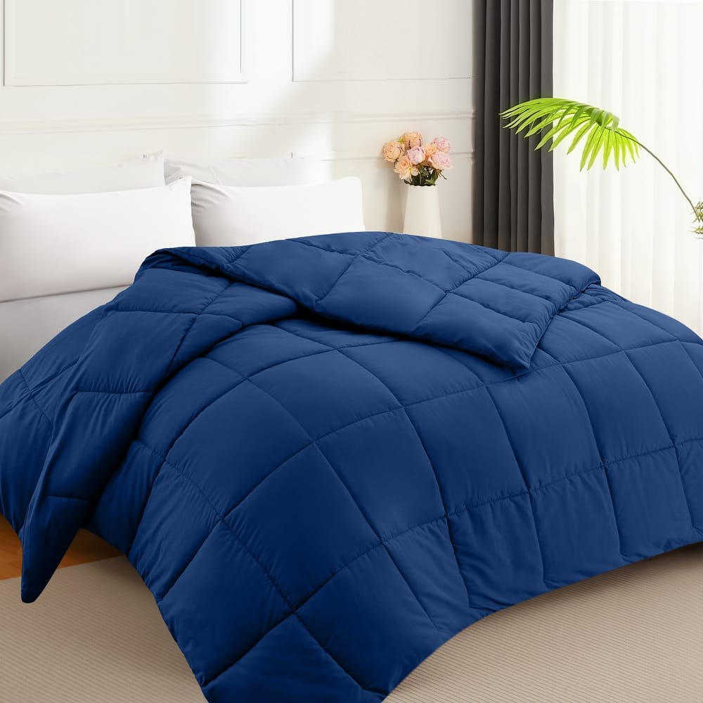 Ultra-Light Summer Down Alternative Comforter, Hypoallergenic, Reversible & Anti-Shift Design, 9 Colors, 5 Sizes