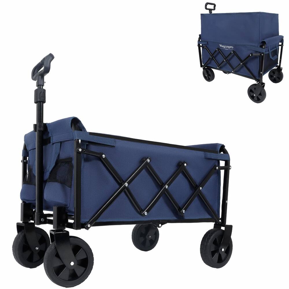 Expandable Dual-Layer Utility Wagon - 100% Extra Space for Convenient Storage