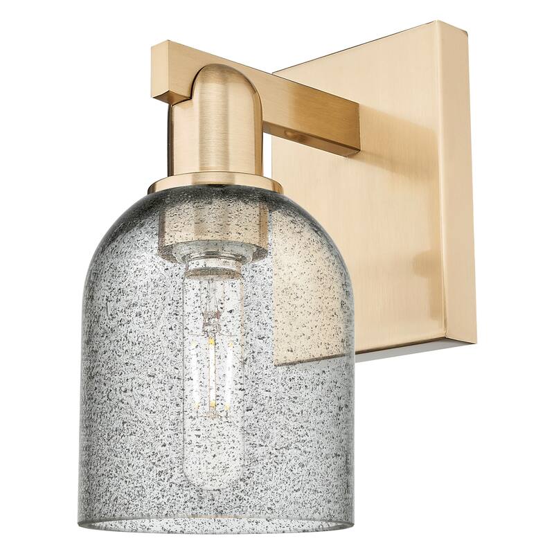 Innovations Lighting 716-1W-11-5 Caledonia Sconce Caledonia 11" Tall - Champagne Bronze / Charcoal