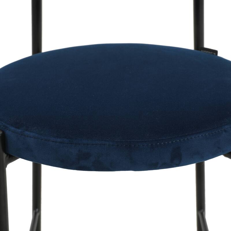 LeisureMod Euston Wicker Bar Stool with Powder Coated Steel Frame, Set of 2 - 42"