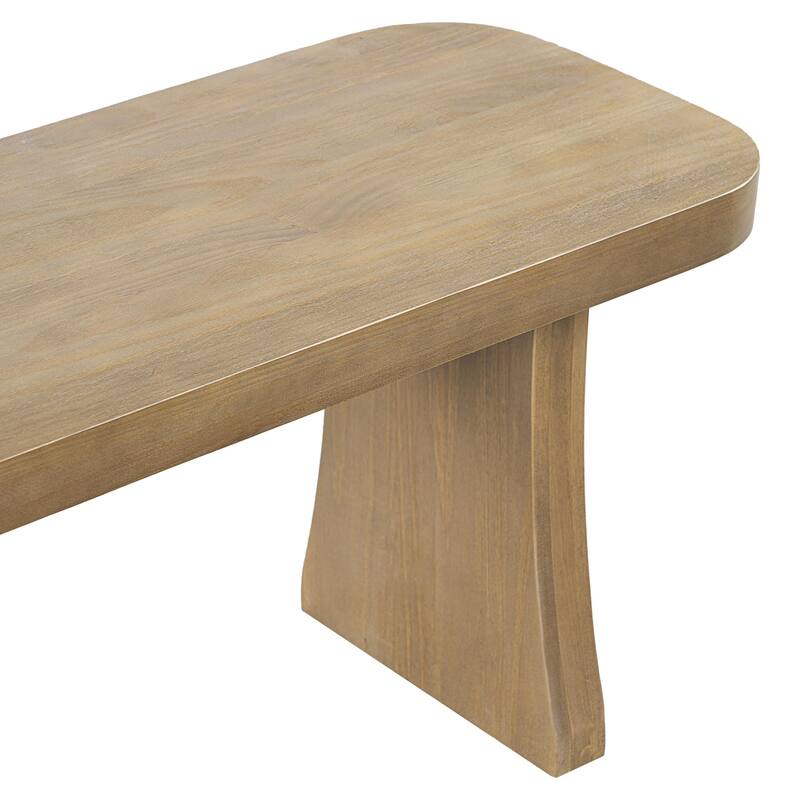 Christopher Knight Home - Pine Wood Dining Bench with Flared Legs