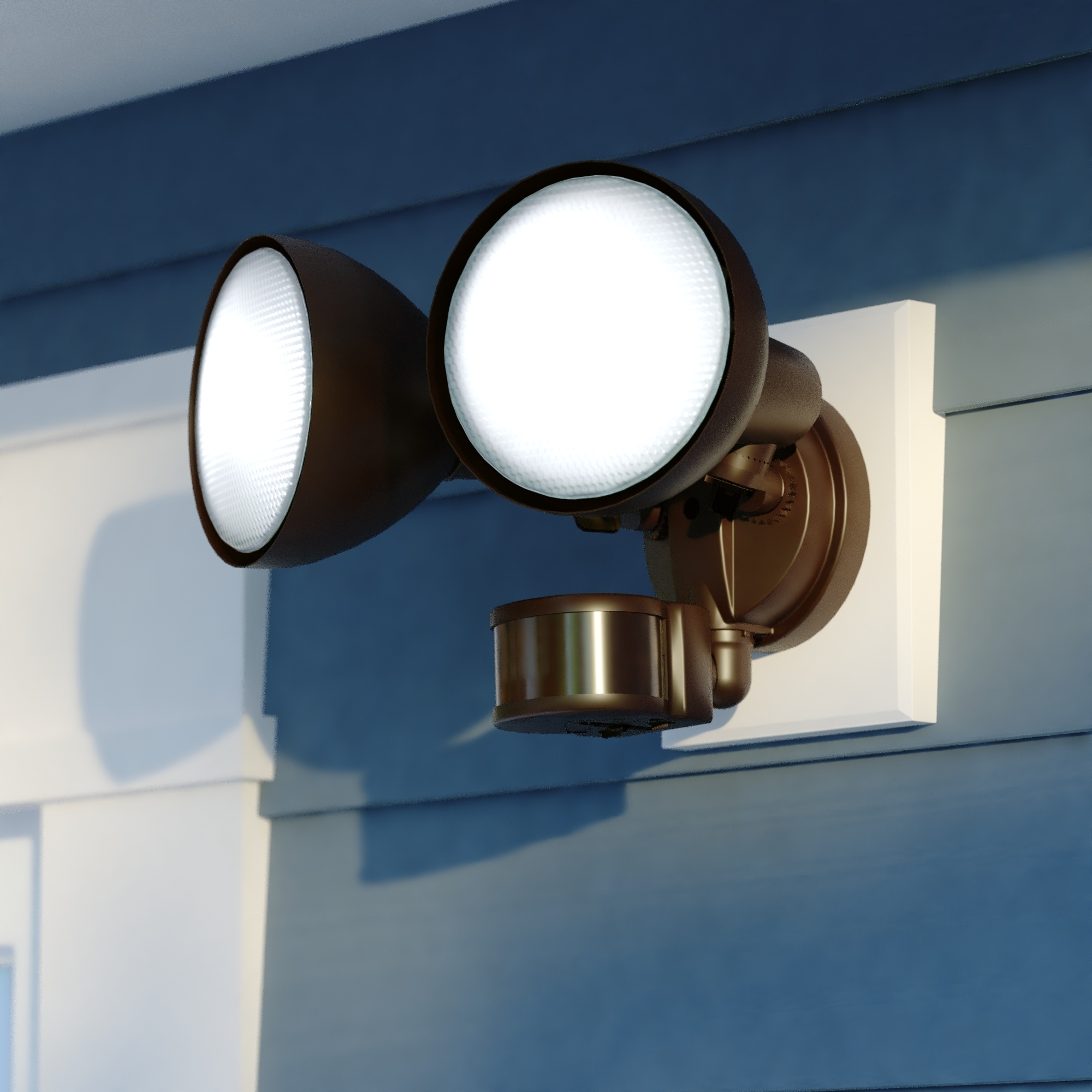 VAXCEL Motion Sensor Dusk to Dawn Outdoor Security Flood Light - 240 Degree Range - 85 Ft