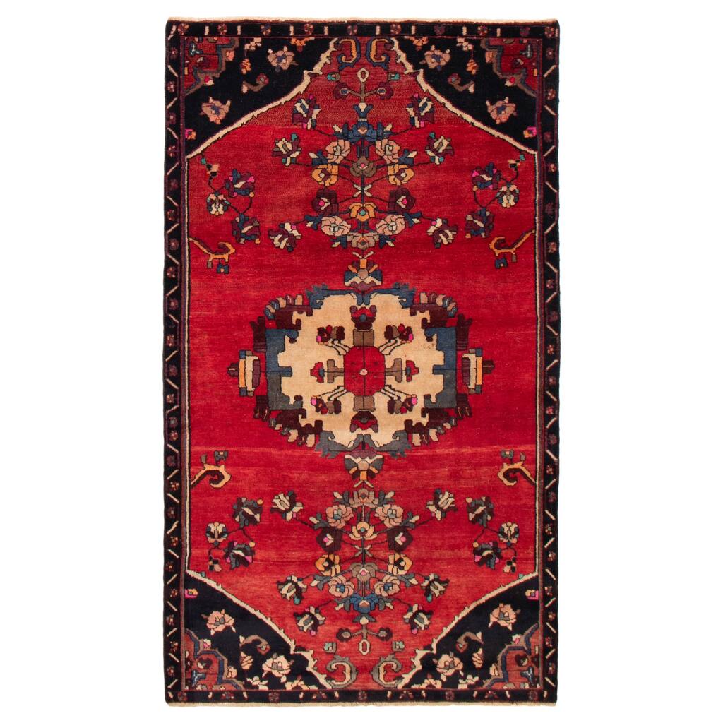 ECARPETGALLERY Hand-knotted Konya Anatolian Red Wool Rug - 5'1 x 8'9