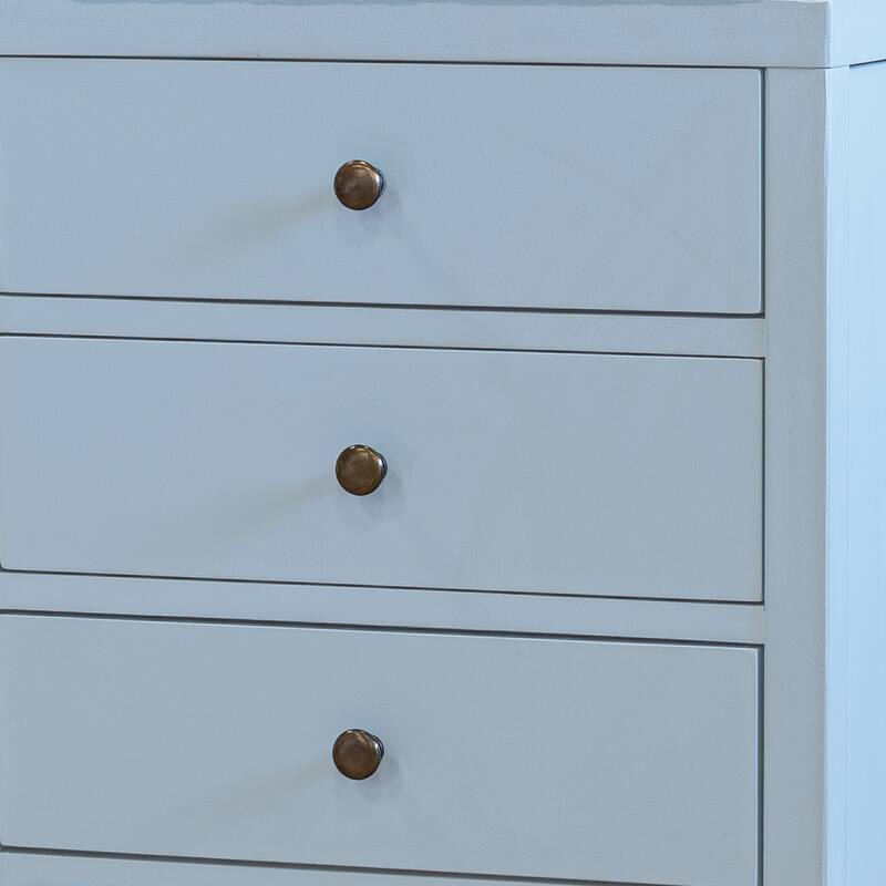 Painted Wood Storage Nightstand With Drawers by East at Main