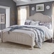 preview thumbnail 1 of 7, Farmhouse Reimagined Antique White with Chestnut Queen Poster Bed Antique White - Queen