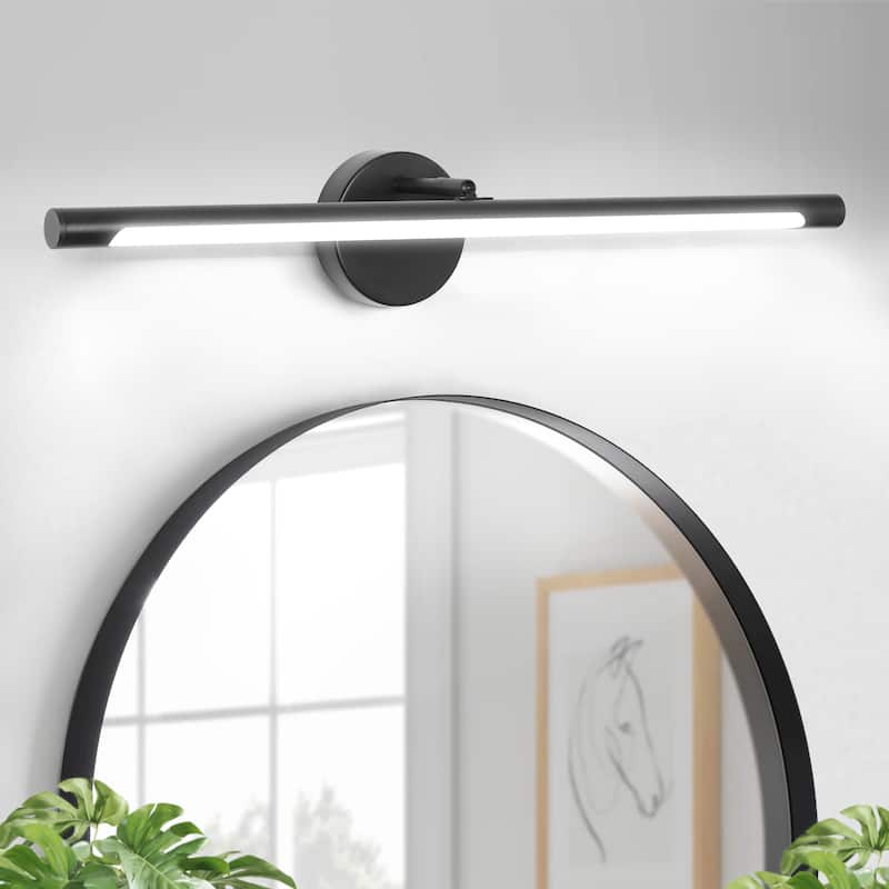 Dimmable Bathroom Vanity Light LED Bath Bar - 23.6" - Matte Black