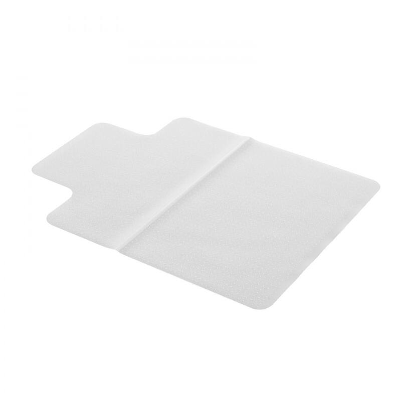 Transparent Frosted PVC Chair Mat 36x48 in with Studded Non-Slip Back