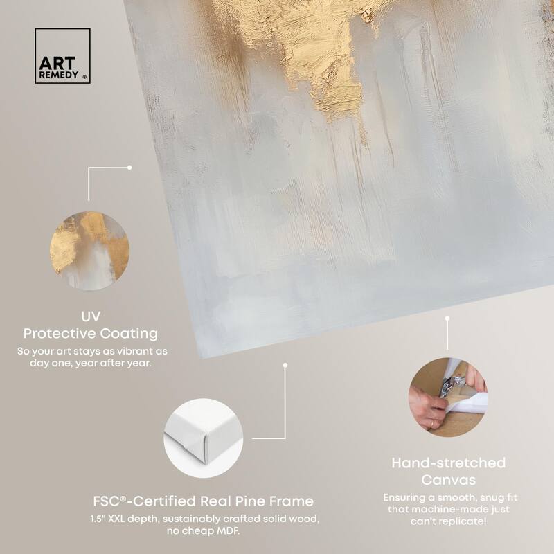 Golden Imprint Canvas by Art Remedy, Gallery Wrapped