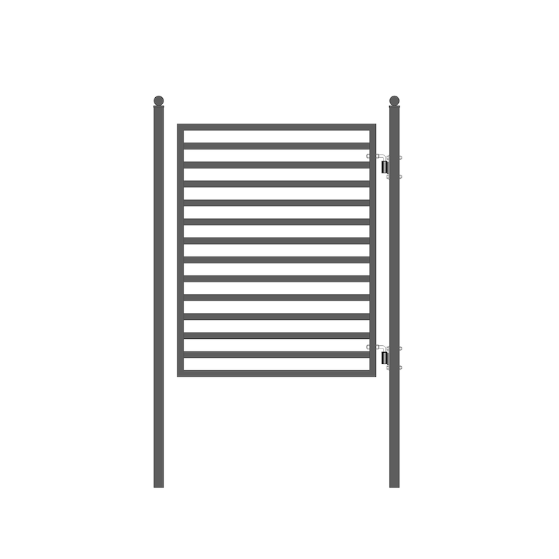 ALEKO Swing Steel Garden Yard Pedestrian Gate 5 x 4 feet Milan Style