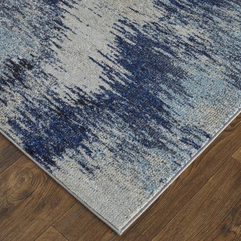 Xuxe Power Loomed Abstract Stain Resistant Area Rug By HomeRoots - 3' x 5'