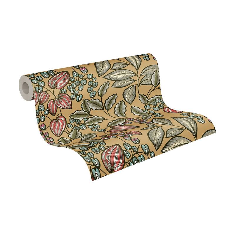 AS Creation Leif Mustard Vine Trail Wallpaper