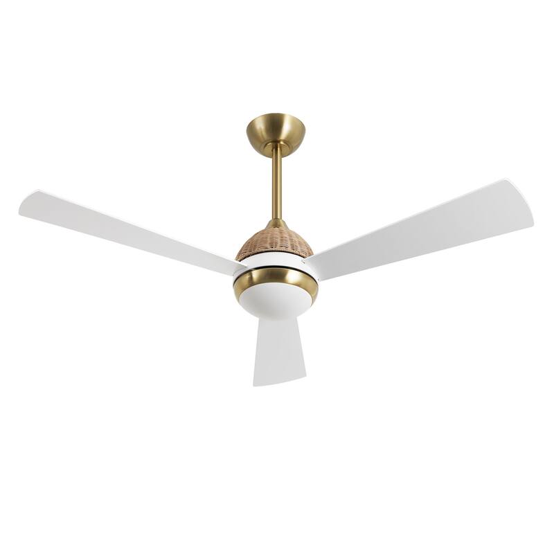 52" 3-Blade Ceiling Fan with LED Light and Remote Control