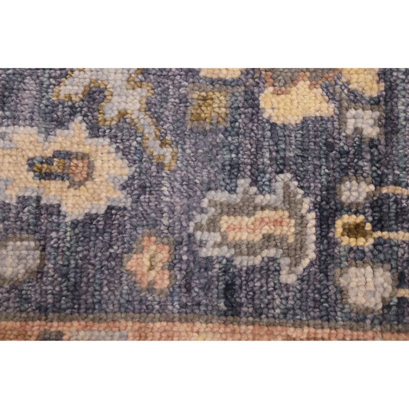 ECARPETGALLERY Hand-knotted Jules Serapi Dark Navy Wool Rug - 7'9 x 9'10