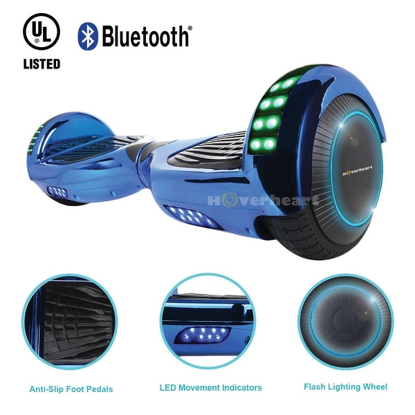 Blue hoverboard with discount bluetooth