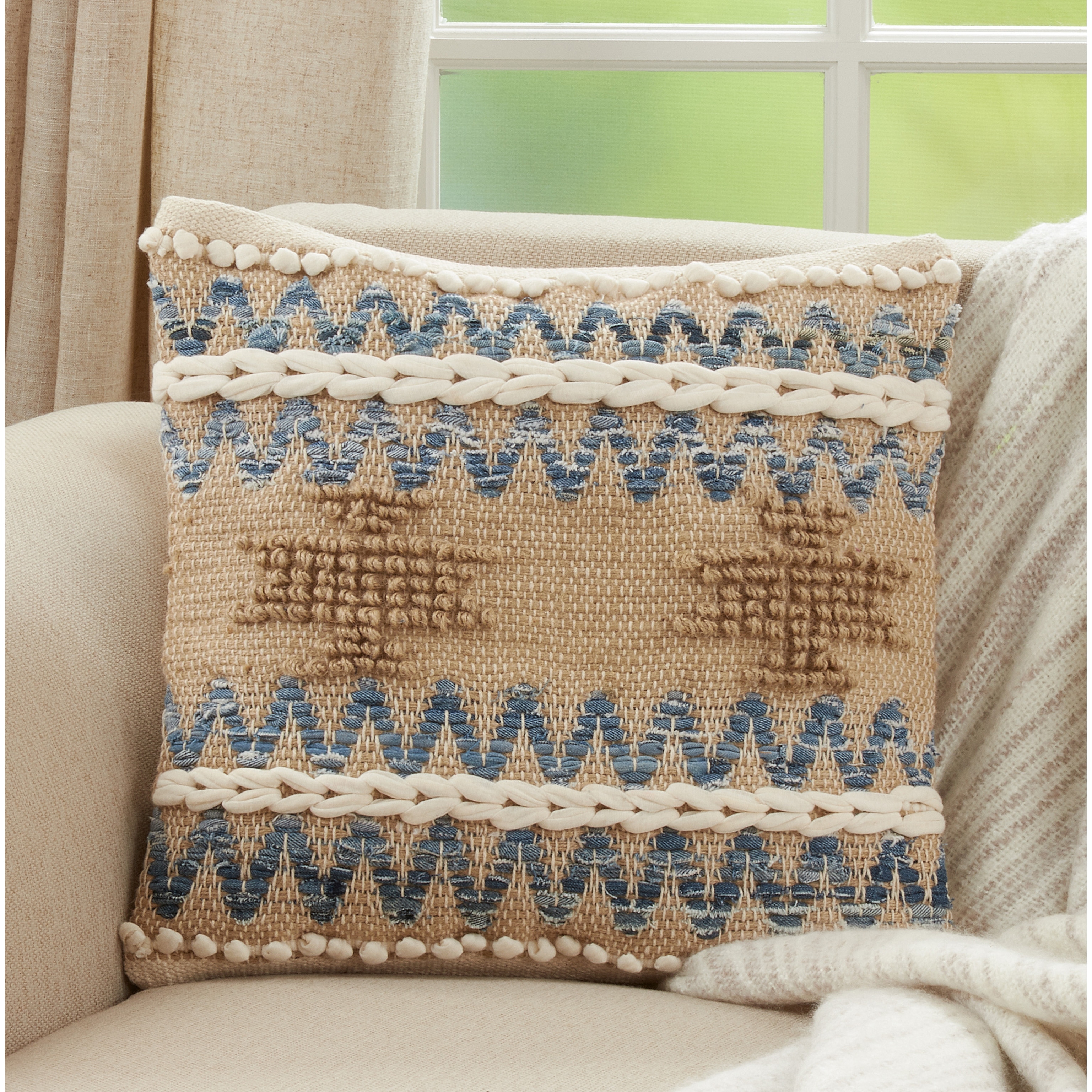 Throw pillows with texture on sale