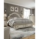 preview thumbnail 7 of 6, Signature Design by Ashley Realyn Chipped White Upholstered Bed with Storage