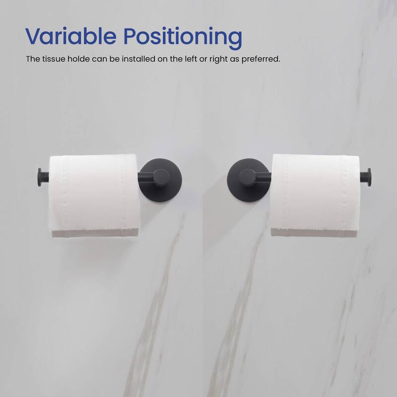 Circular 5-Piece Bathroom Hardware Set