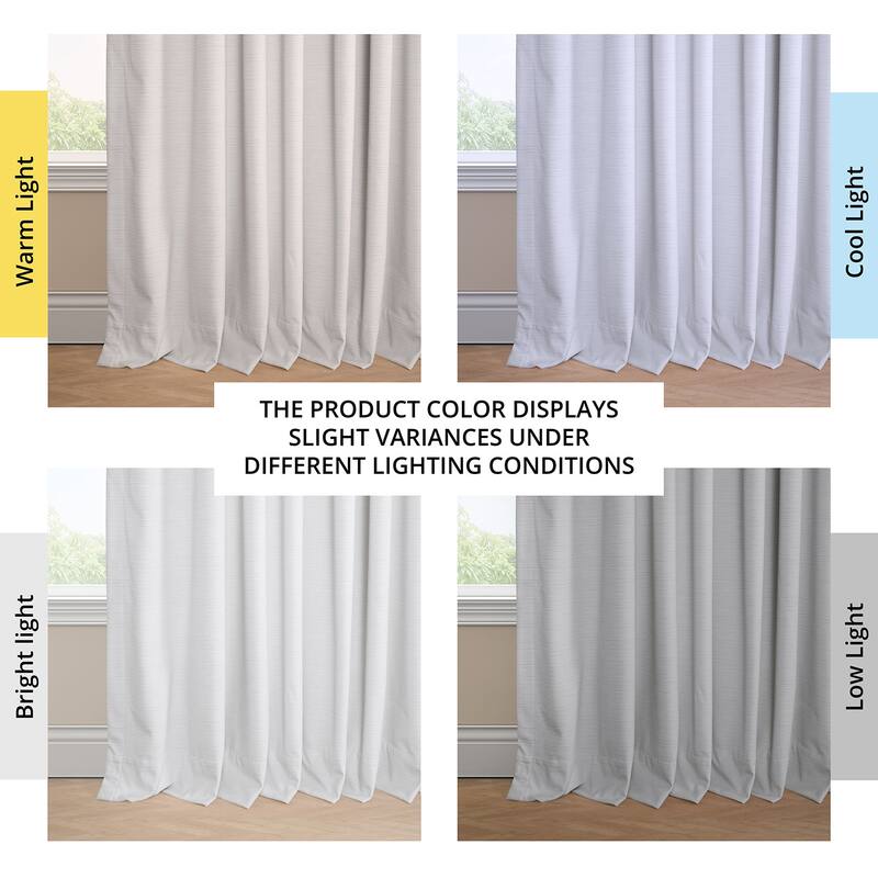 Exclusive Fabrics Ravello Burnout Velvet Curtains (1 Panel) Room Darkening Curtains For Bedroom & Living Room Curtains