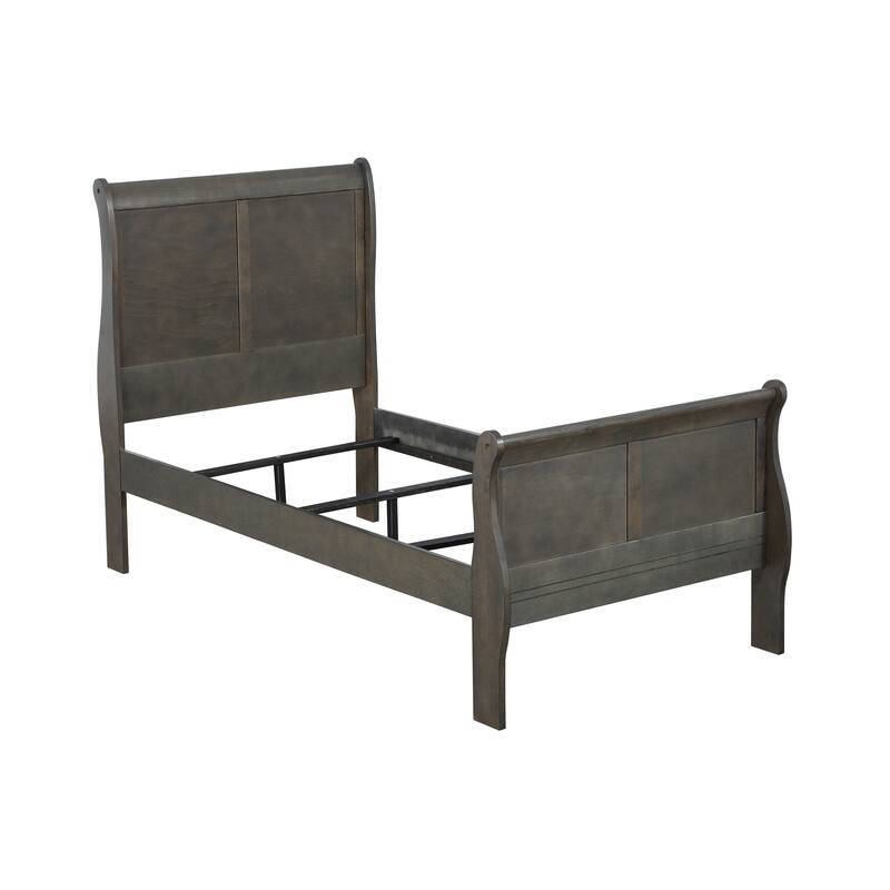 Cavender Dark Grey Sleigh Panel Bed