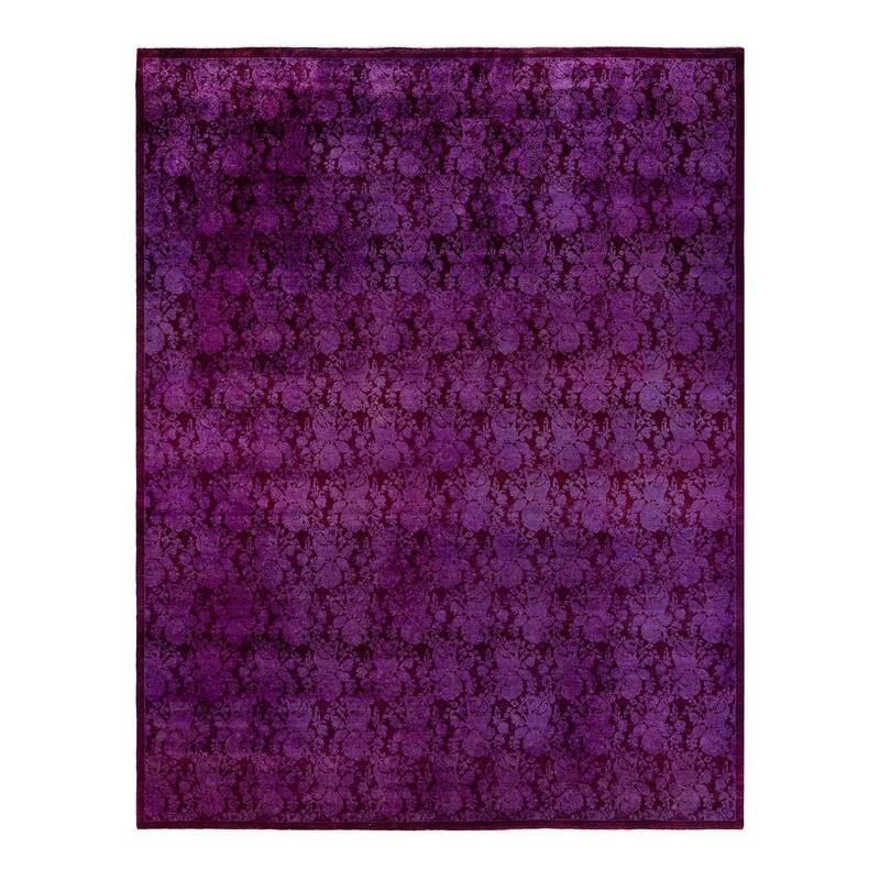 Fine Vibrance One-of-a-Kind Hand-Knotted Area Rug - Pink, 8' 4" x 10' 0" - 8' 4" x 10' 0"