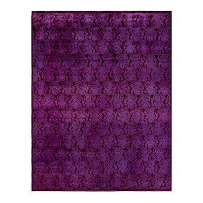 Fine Vibrance One-of-a-Kind Hand-Knotted Area Rug - Pink, 8' 4" x 10' 0" - 8' 4" x 10' 0"