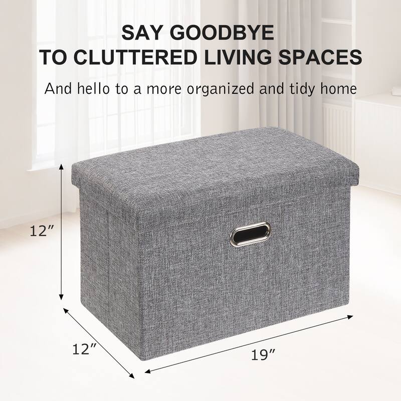 Ottoman Storage Ottoman Footrest Stool Small Ottoman with Storage Foldable Ottoman Foot Rest Footstool Bench