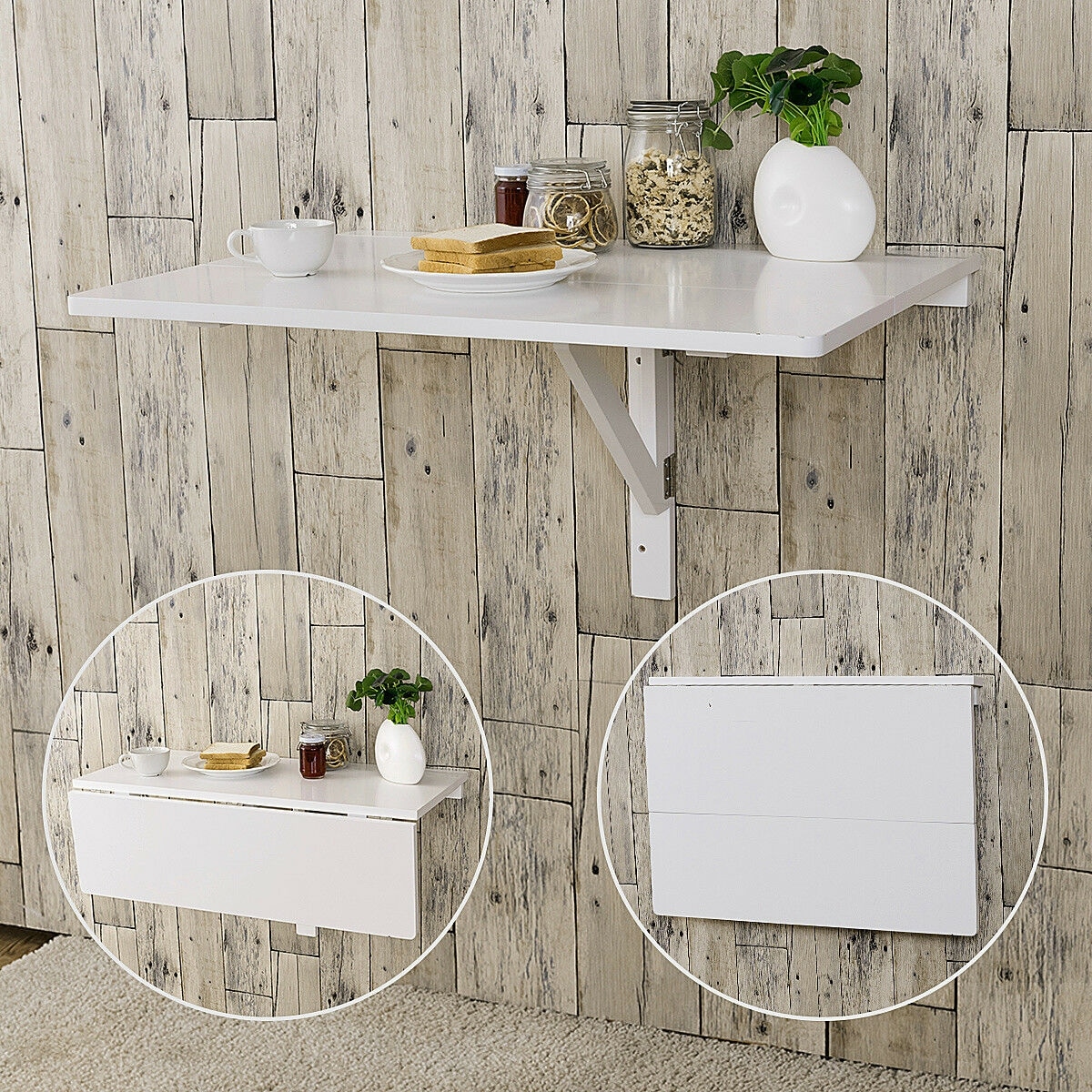 Gymax wall on sale mounted desk