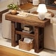 preview thumbnail 8 of 28, 41-Inch Farmhouse Console Table for Entryway, 2-Tier Narrow Sofa Table - 41.34" W x 11.81" D x 31.5" H