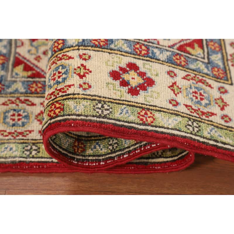Red Kazak Oriental Rug Handmade Home Decor Wool Carpet - 2'8" x 4'4"