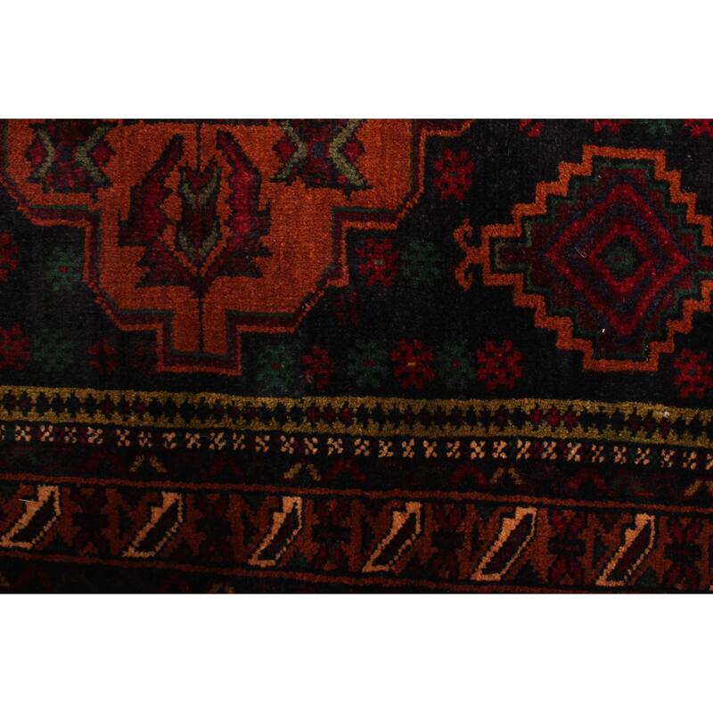 ECARPETGALLERY Hand-knotted Teimani Black Wool Rug - 2'10 x 4'0